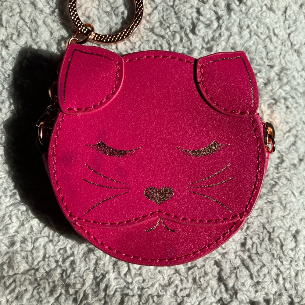 Ted baker Cat Face Coin Purse Keychain - Picture 5 of 13